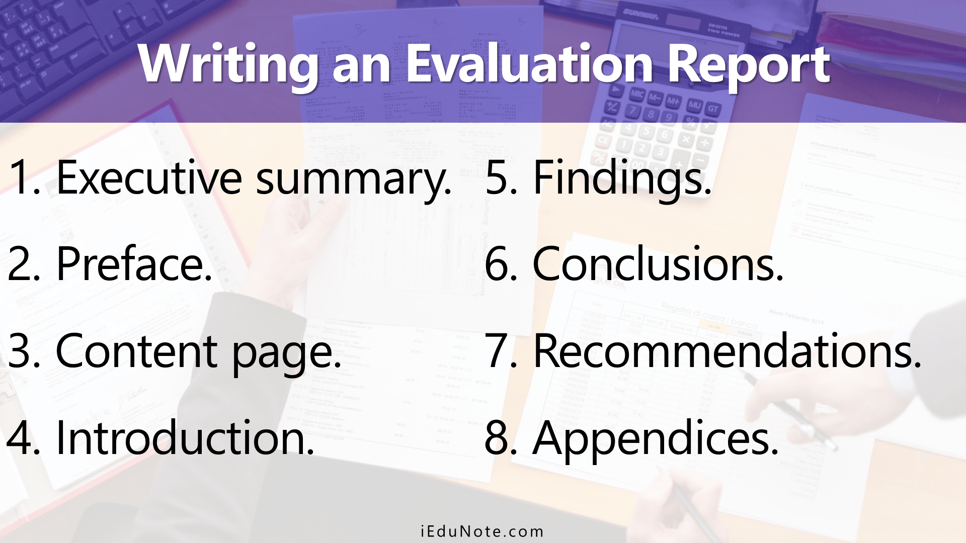 How to Write an Evaluation Report